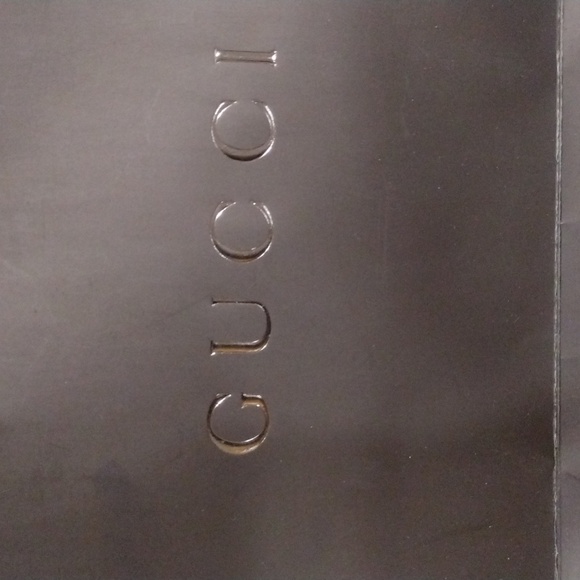 Gucci Brown Drawstring Empty Paper Gift Bag /Dust/Shopping long Bag - Unisex - Picture 2 of 6